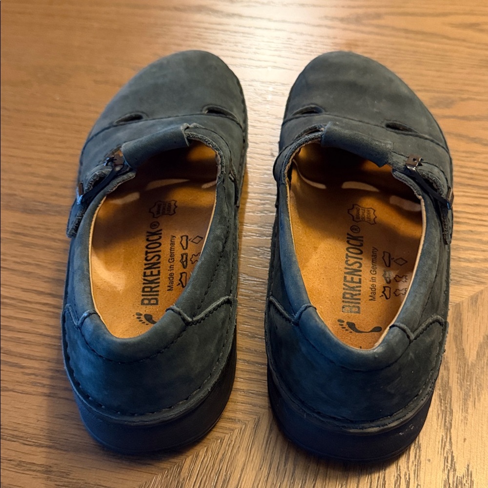 Birkenstock Flats Size 40 Blue Leather - Picture 7 of 7